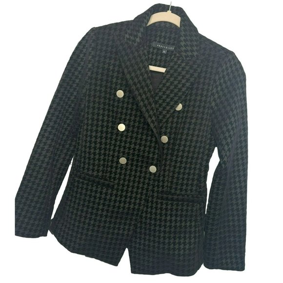 Abbeyglass Ladies Button Up Closure Layering Professional Black Blazer Size XS - Picture 3 of 7